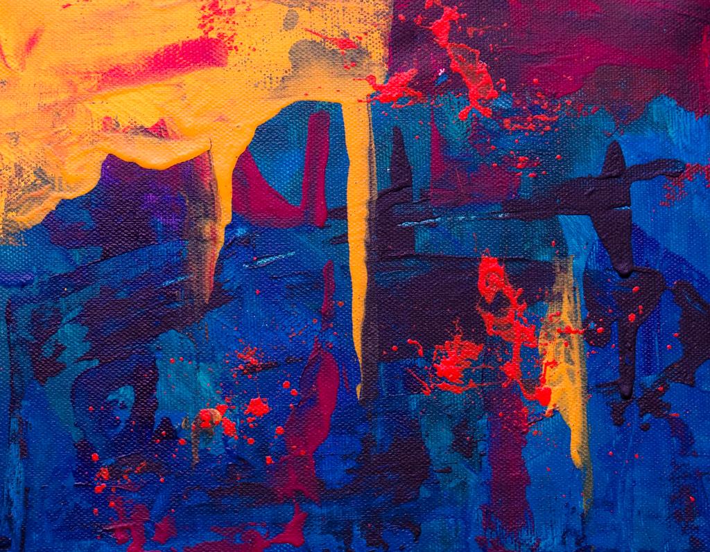 Abstract Expressionism in Blue